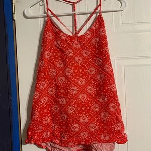 Red bandana tank